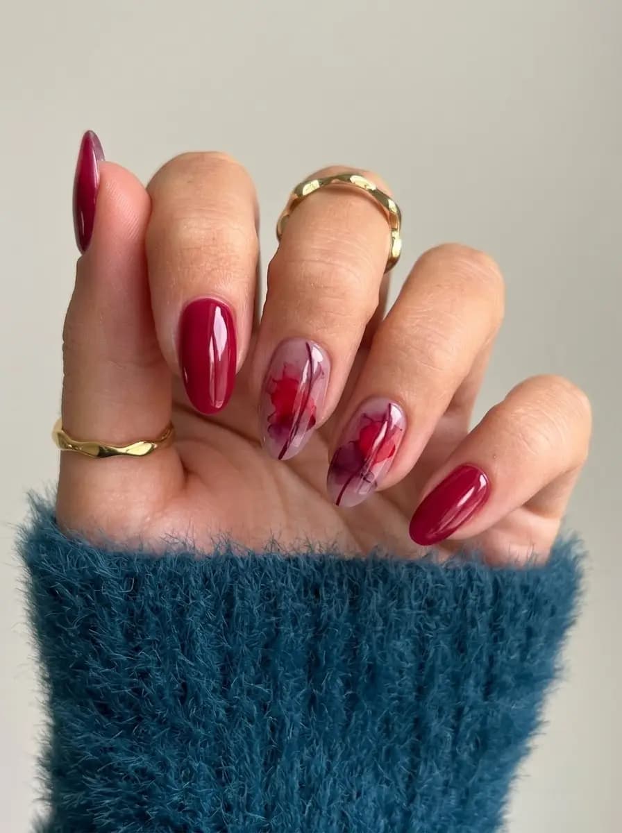 30 Sweet Cranberry Nails You Will Want To Wear Entire Fall