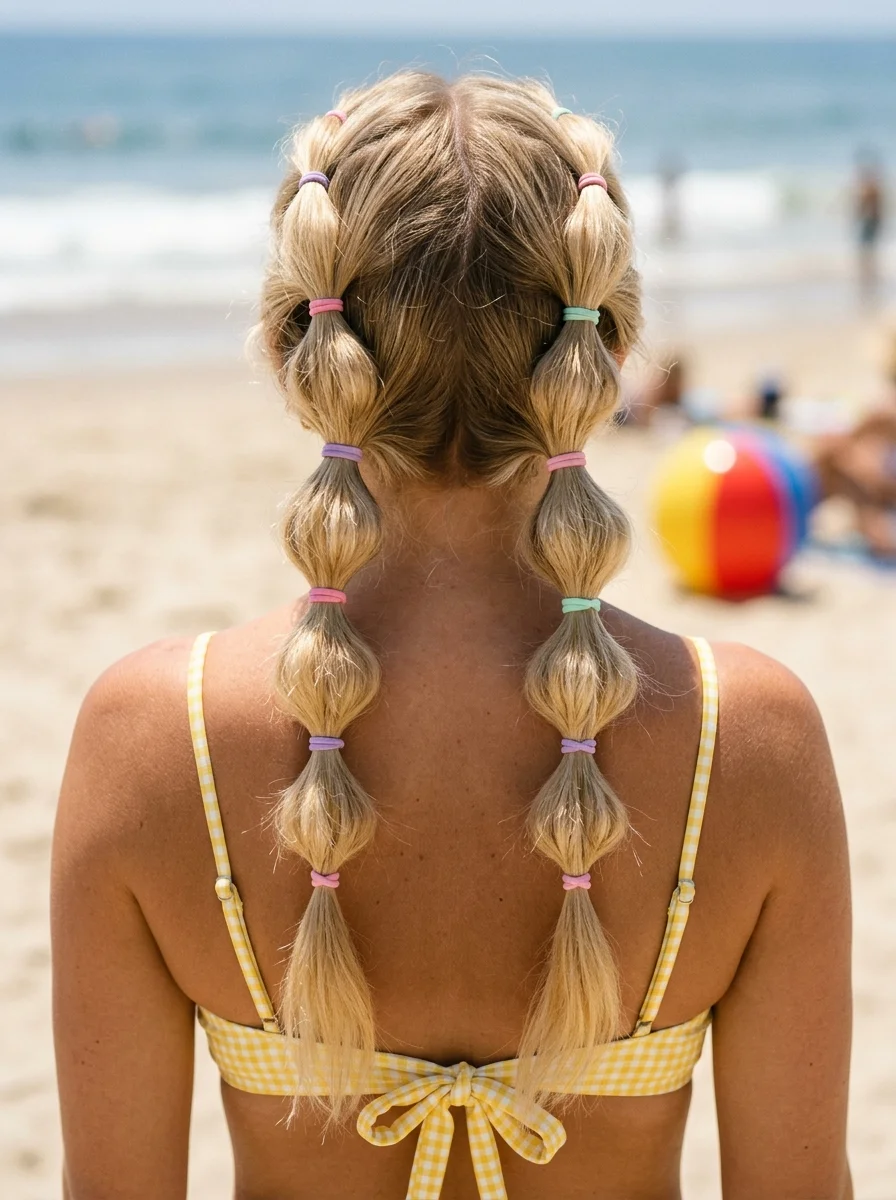 Bubble Braids with Pastel Elastics
