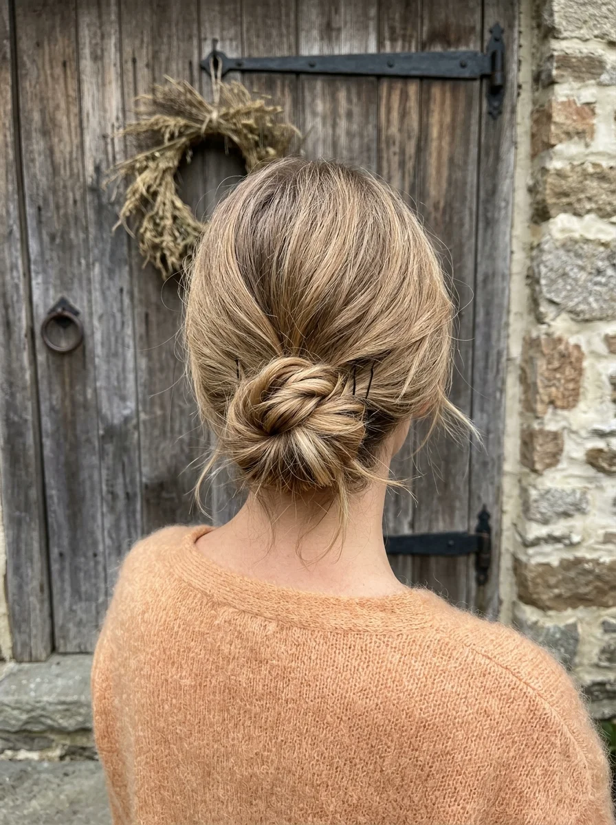 Textured Low Chignon