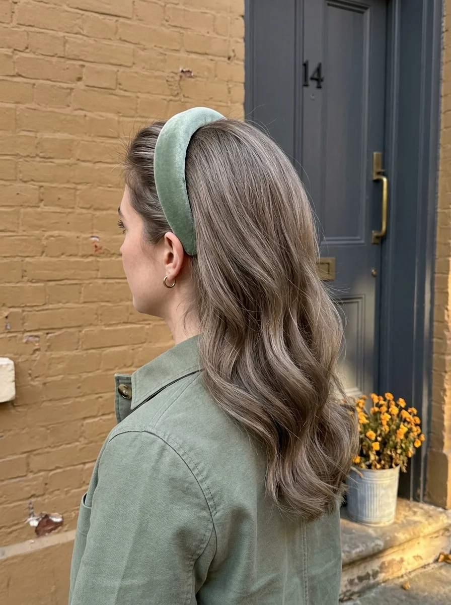 Low Ponytail with Padded Headband