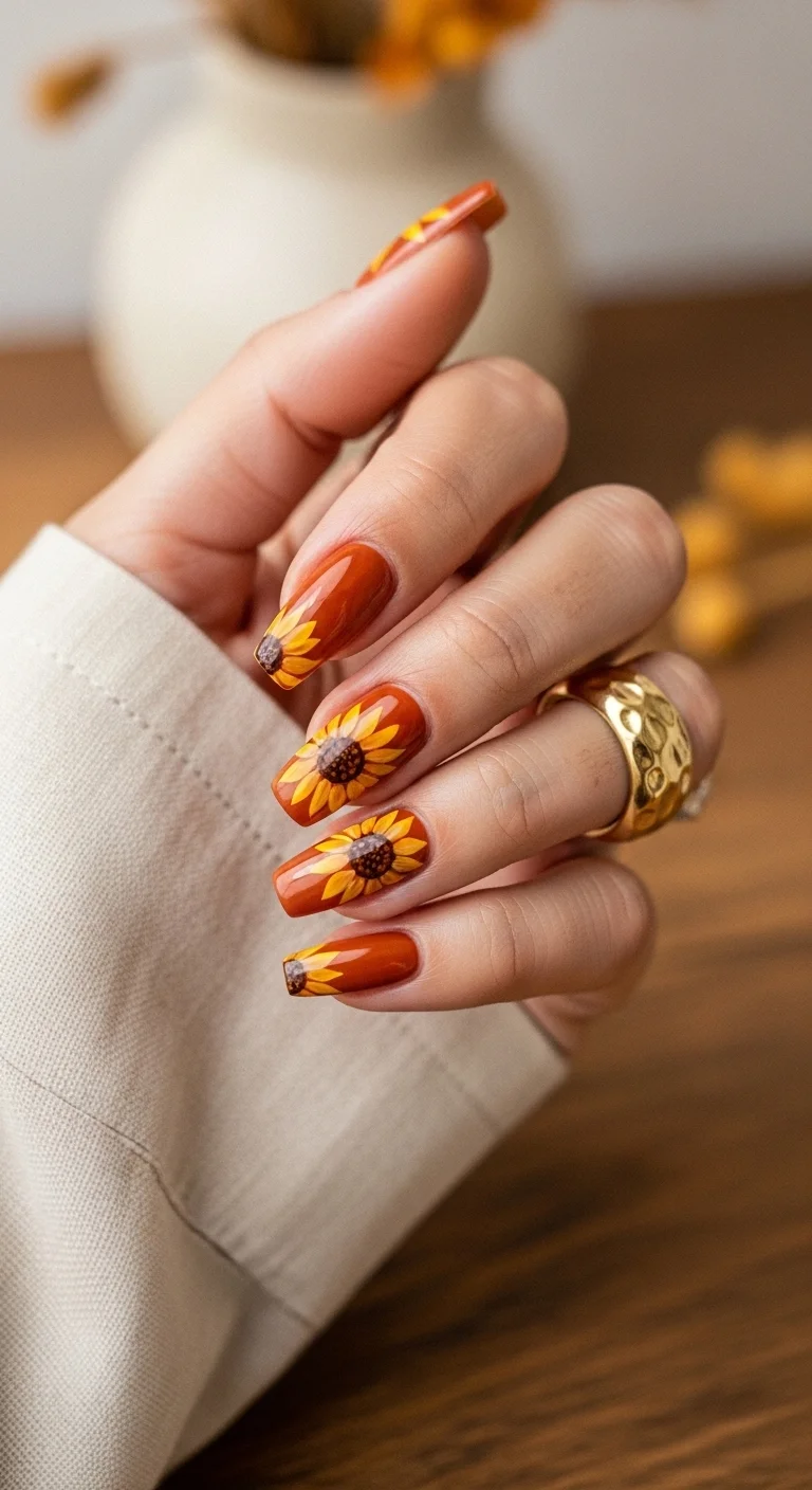 26 Stunning Sunflower Floral Nails for Spring & Summer 2026 π»